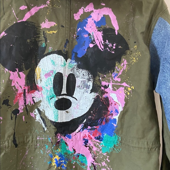 Desigual -Mickey Mouse Denim Parka Hybrid Jacket - Picture 12 of 14